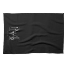 白黒グレーモノグラムファミリー名