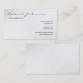 白黒グレー書道モダン名刺 名刺 (正面/裏面)