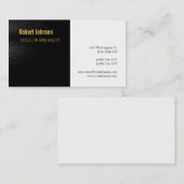 白黒グレー金ゴールド名刺 名刺 (正面/裏面)