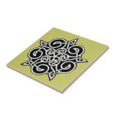 白黒ケルト結び目模様 タイル (側面)