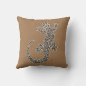 白黒ゲッコスケッチオンブラウン クッション (裏面)