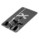 白黒ゲートとの踏切 マグネット (左側)