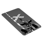 白黒ゲートとの踏切 マグネット (右側)