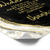 白黒ゲート結婚プラグ未接続のテーブル記号 ポスター (角)