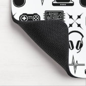 白黒ゲームをテーマにしたゲーム マウスパッド (コーナー)
