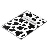 白黒コウィドトレンディー素朴ファーム ノートブック (左側)