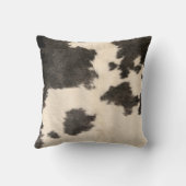 白黒コウィドプリントファームハウスデコール  クッション (裏面)