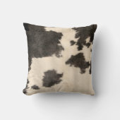 白黒コウィドプリントファームハウスデコール  クッション (正面)