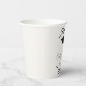 白黒コケット弓ガール卒業パーティー 紙コップ (右)