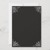 白黒コスチュームとカクテルハロウィーン 招待状 (裏面)