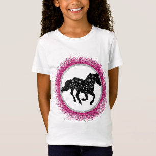 白黒コズミックホースTシャツ Tシャツ