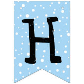 白黒コックポカバポウドッグバースデーパーティー バンティングフラッグ (第2の旗)