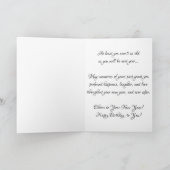 「白黒コットンキャンディースタンド」誕生日カード カード (内部)