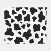 白黒コホイフェイクド フリースブランケット (正面(横))