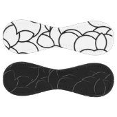 白黒コミングド抽象芸術 ソフトボール (パネル)