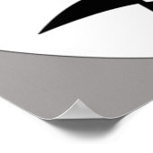 白黒コメディとドラマのマスク ポスター (角)