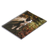 白黒コリー縁どオンパークベンチ ノートブック (左側)