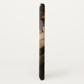 白黒コリー縁どオンパークベンチ Case-Mate iPhoneケース (裏面/右)