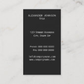 白黒コリー縁どドッグ 名刺 (裏面)