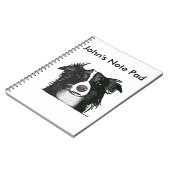 白黒コリ縁どー ノートブック (左側)