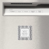 白黒コレクション日付マグネットを保存 マグネット (インサイチュ (食洗機))