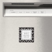 白黒コレクション日付マグネットを保存 マグネット (インサイチュ (食洗機))