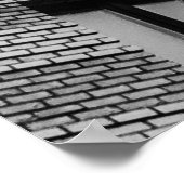 白黒コンクリート建物 ポスター (角)