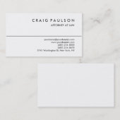 白黒コンサルタント弁護士名刺 名刺 (正面/裏面)