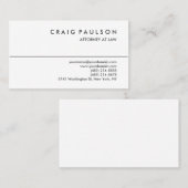 白黒コンサルタント弁護士名刺 名刺 (正面/裏面)