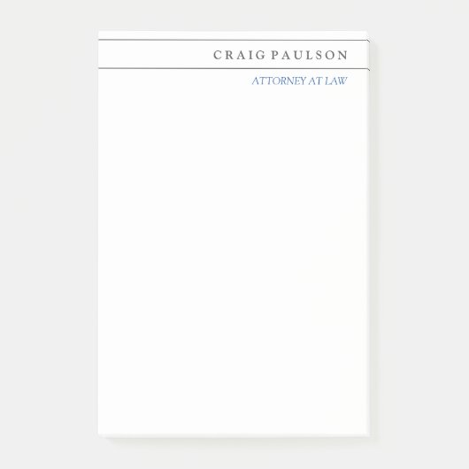 白黒コンサルタント弁護士業 ポストイット (正面)