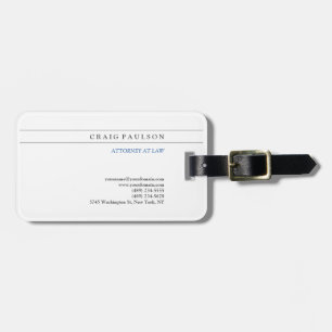 白黒コンサルタント弁護士業 ラゲッジタグ