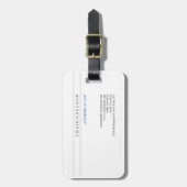 白黒コンサルタント弁護士業 ラゲッジタグ (正面縦)