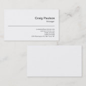 白黒コンテンポラリートレンディー名刺 名刺 (正面/裏面)