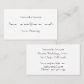 白黒コンテンポラリープロフェッショナル 名刺 (正面/裏面)