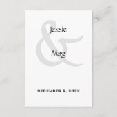 白黒コンテンポラリー エンクロージャーカード (正面)