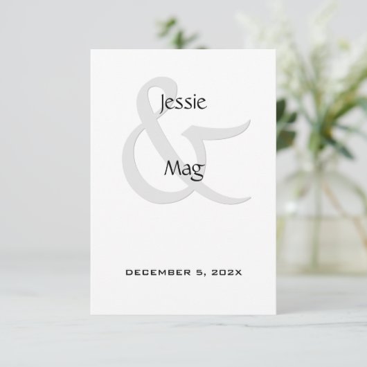 白黒コンテンポラリー エンクロージャーカード (スタンド正面)