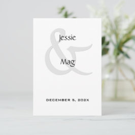 白黒コンテンポラリー エンクロージャーカード