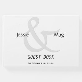 白黒コンテンポラリー ゲストブック