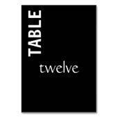 白黒コンテンポラリー テーブルナンバー (裏面)