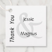 白黒コンテンポラリー フェイバータグ (正面)