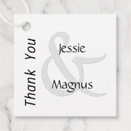 白黒コンテンポラリー フェイバータグ