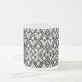 白黒コントラスト フロストグラスマグカップ (中央)