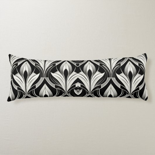 白黒コントラスト ボディピロー (正面)