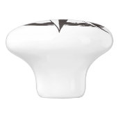 白黒コンパスデザイン セラミックノブ (側面)