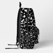 白黒コンポジションノートバックパック プリントバックパック (左)