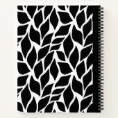 白黒コンポジションノートブックのスパイラル ノートブック (裏面)