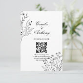 白黒コーナーフローラボホ結婚ズ エンクロージャーカード (スタンド正面)