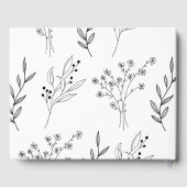 白黒コーナーフローラボホ結婚ズ ゲストブック (裏面)