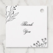 白黒コーナーフローラボホ結婚ズ フェイバータグ (裏面)