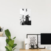 白黒コーヒーショップ写真ポスター ポスター (ホームオフィス)